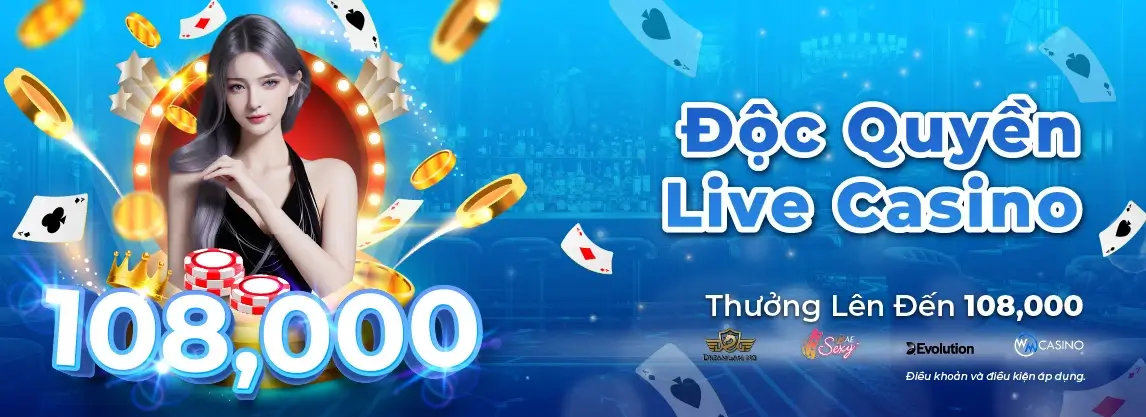 Vmax78 Độc quyền live casino tặng đến 108000